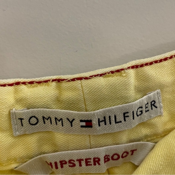 Tommy Hilfiger Banana Yellow Straight Leg Jeans bootcut coastal chic preppy fall - Picture 3 of 9